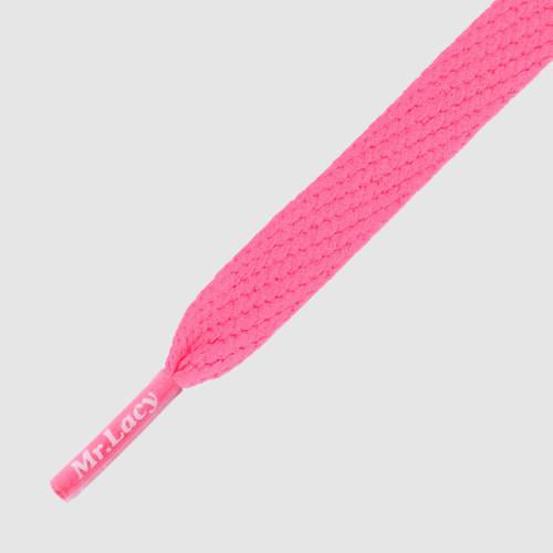 Flatties Shoelaces - Neon Pink